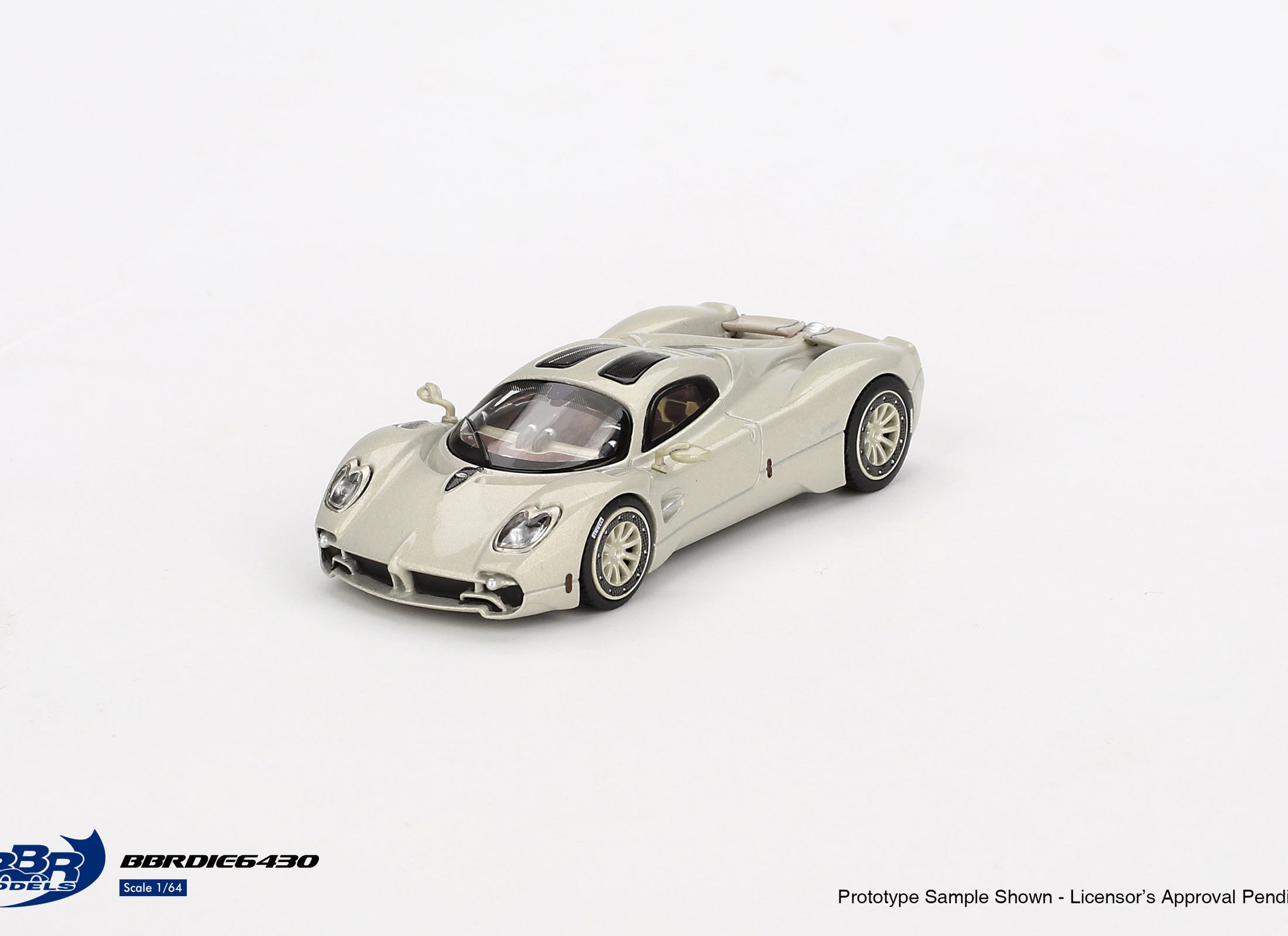BBR 1:64 Pagani Utopia Presentation Grigio Rinascimento Model Car
