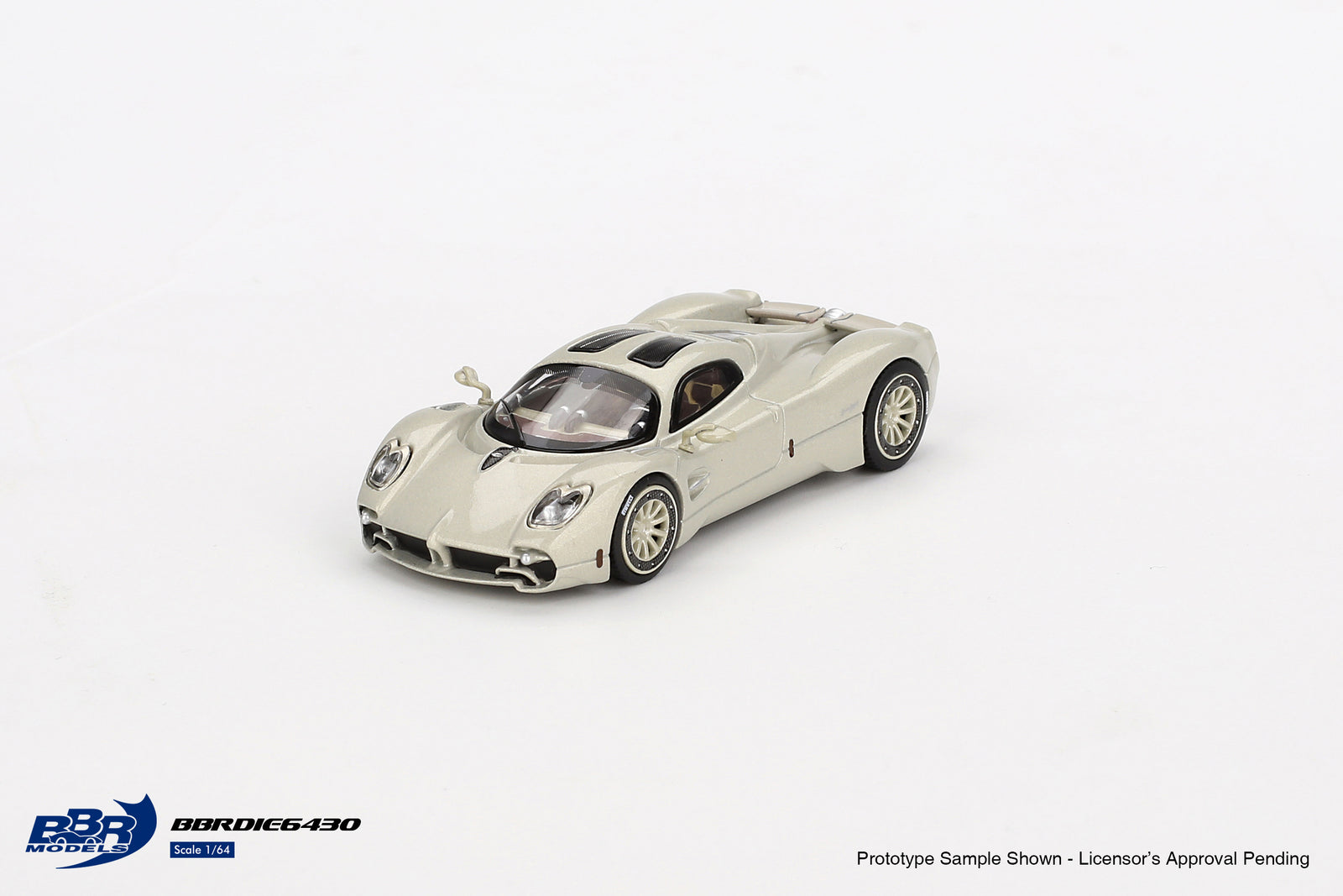 BBR 1:64 Pagani Utopia Presentation Grigio Rinascimento Model Car