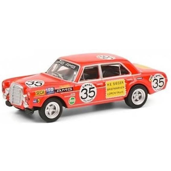 Schuco 1/87 Die-Cast Mercedes-Benz 300 SEL 6.8 AMG #35 "24 Spa 1971" Model Car