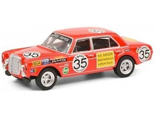 Load image into Gallery viewer, Schuco 1/87 Die-Cast Mercedes-Benz 300 SEL 6.8 AMG #35 "24 Spa 1971" Model Car

