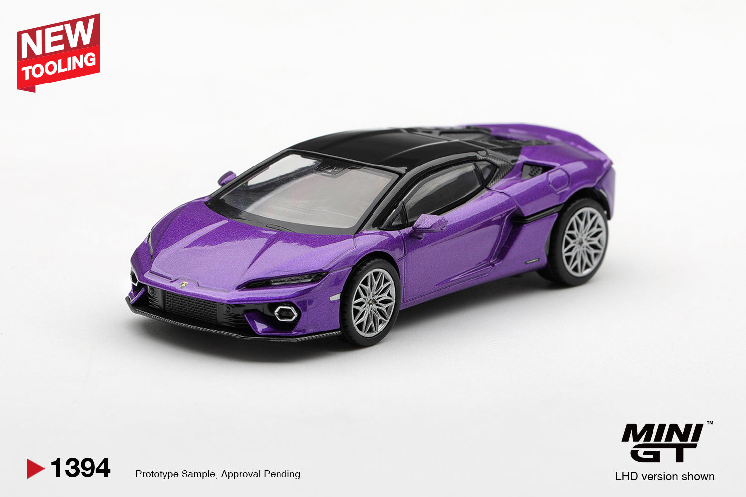 (Pre-order) Mini GT #1394 Lamborghini Temerario Viola Pasifae RHD Diecast Model