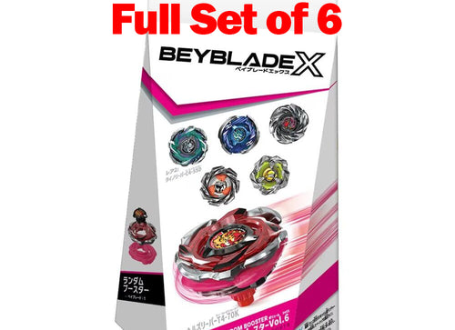 Load image into Gallery viewer, (Pre-order / Shipping Date: end of Jul 2026) Takara Tomy Beyblade X CX-05 Random Booster Vol.06 (Full Set of 6)
