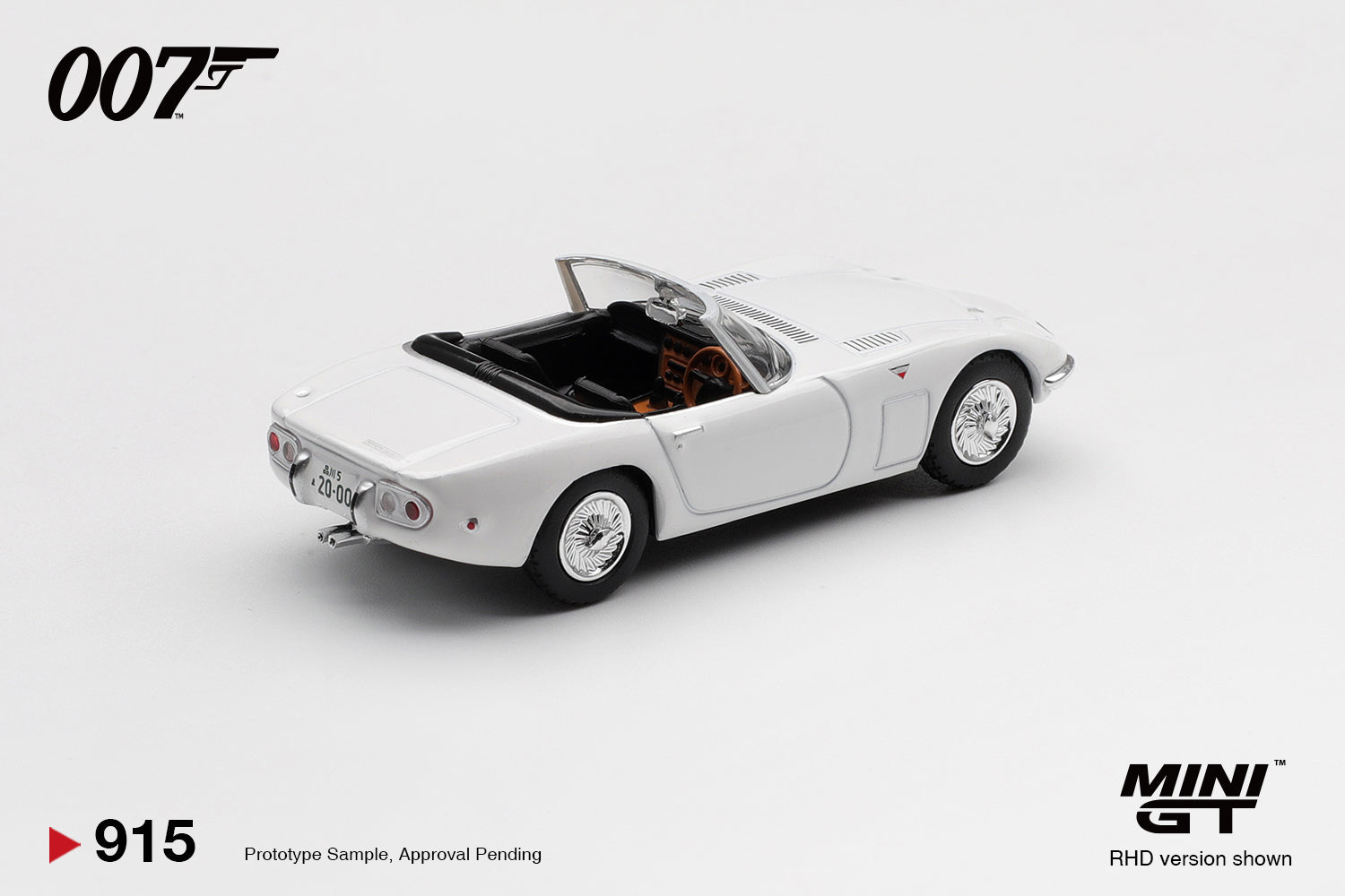 (Pre-order) Mini GT #915 Toyota 2000GT Roadster "You Only Live Twice" English