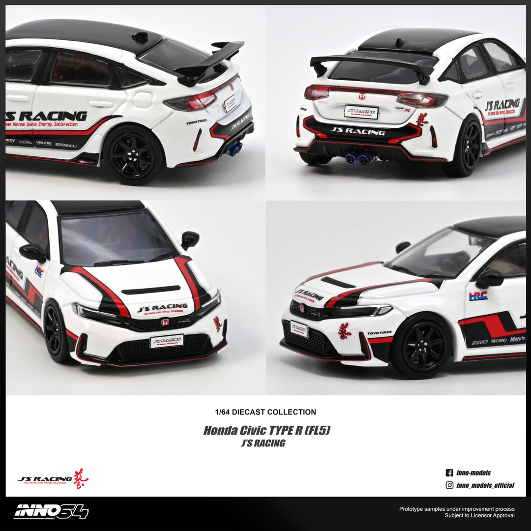 (Pre-order) INNO64 1/64 HONDA CIVIC (FL5) J'S RACING Diecast Model Car