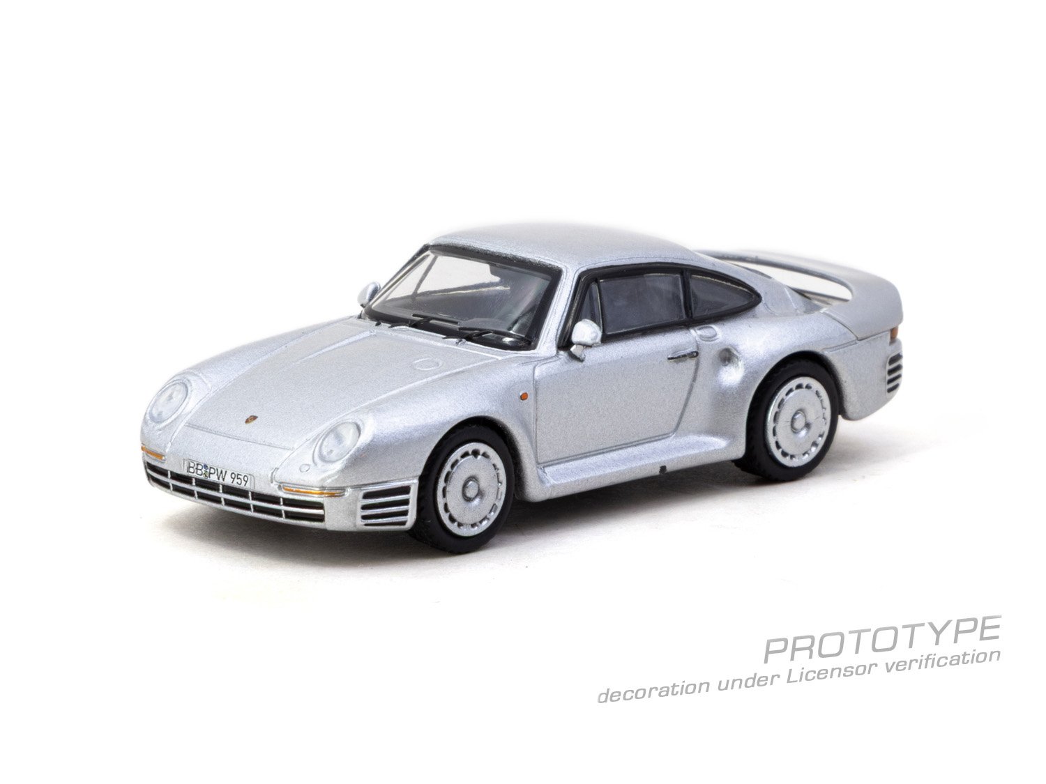 (Pre-order) Tarmac Works 1/64 Porsche 959 Silver Model Diecast Car
