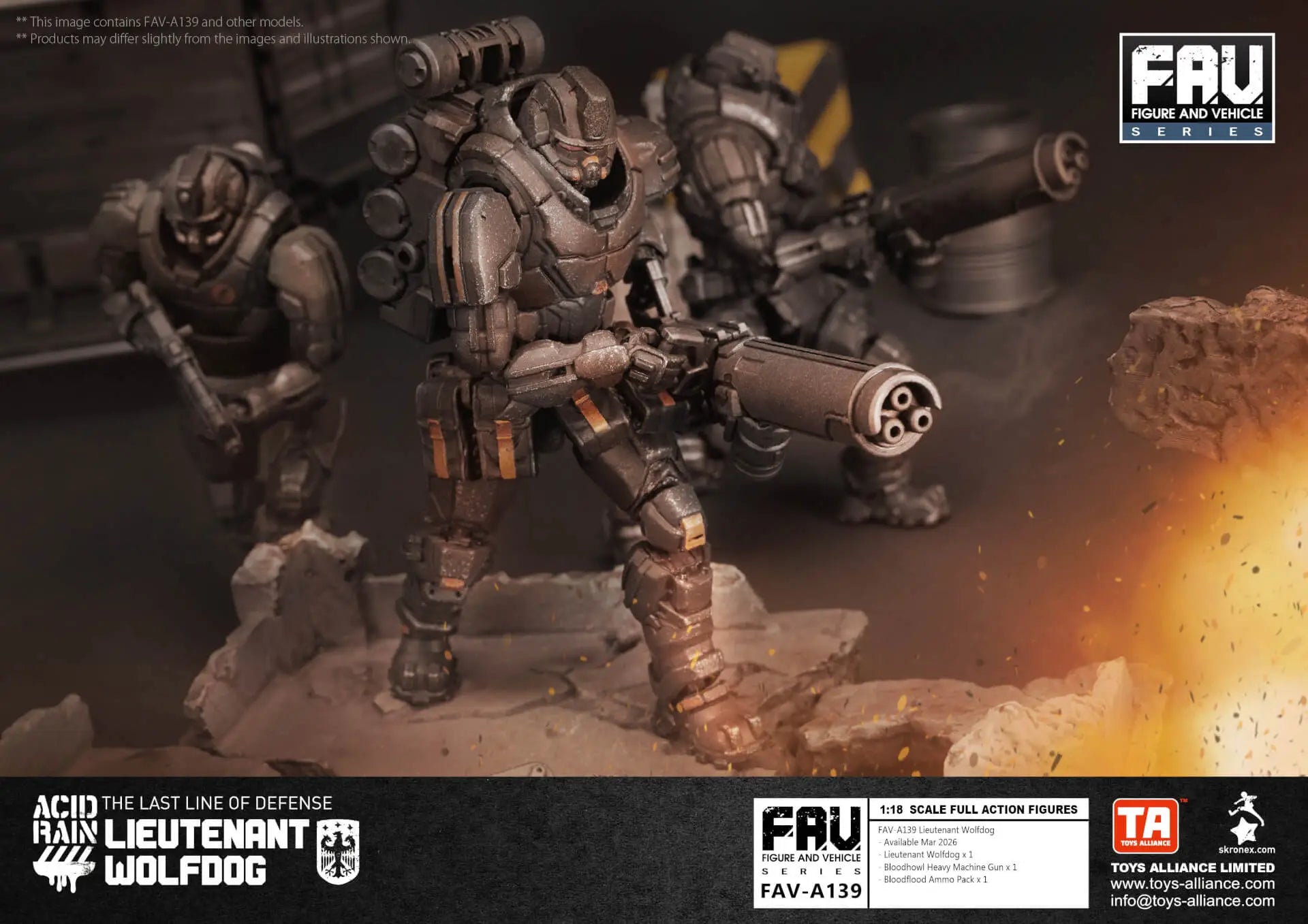 Acid Rain x Toy Alliance FAV-A139 Lieutenant Wolfdog Action Figure Set