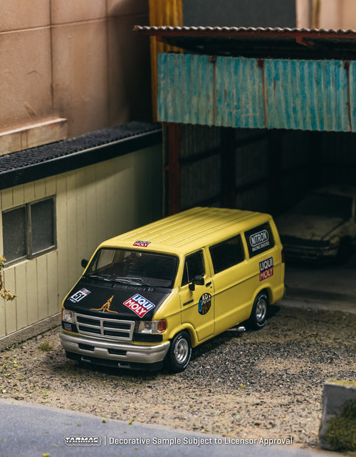 Load image into Gallery viewer, Tarmac Works 1/64 Dodge Van Yellow Diecast Model Car
