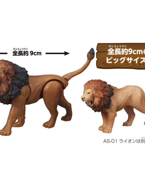Load image into Gallery viewer, Takara Tomy Ania AL-25 Lion Animal Figure with Color Picture Cards
