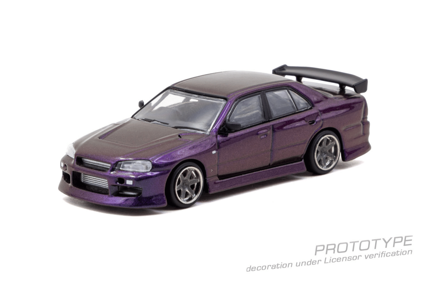 (Pre-order) Tarmac Works 1/64 URAS Skyline ER34 Midnight Purple