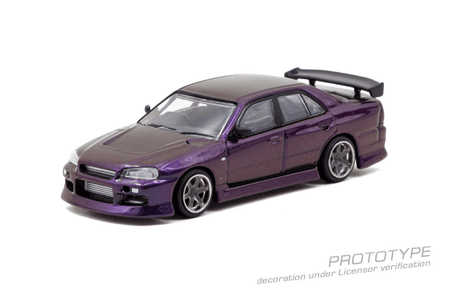 (Pre-order) Tarmac Works 1/64 URAS Skyline ER34 Midnight Purple