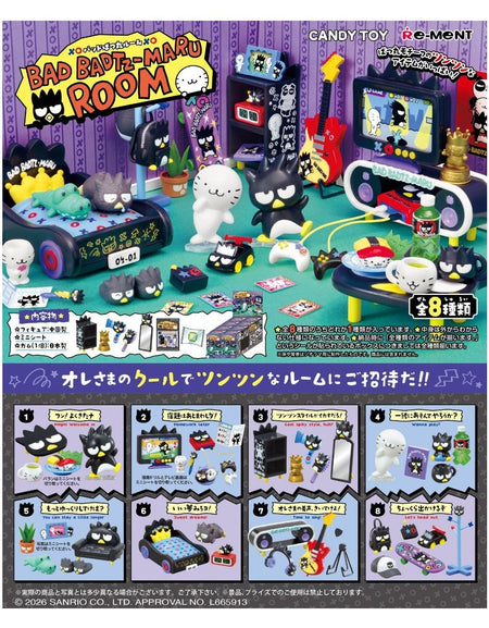 Re-ment Bad Badtz-Maru Room Complete Collectibles BOX (8pcs)
