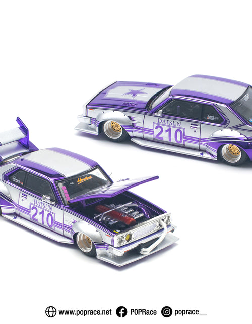 Load image into Gallery viewer, POPRACE 1/64 Skyline C210 Kaido Racer (Bosozoku Style) Purple
