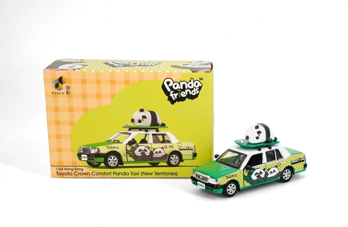 Tiny City Die-cast 1/64 - Tiny x Panda Friends Toyota Crown Comfort Taxi (NT)