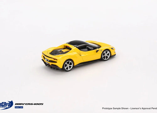 Load image into Gallery viewer, BBR 1/64 Ferrari 296 GTB Giallo Modena Diecast Model Car
