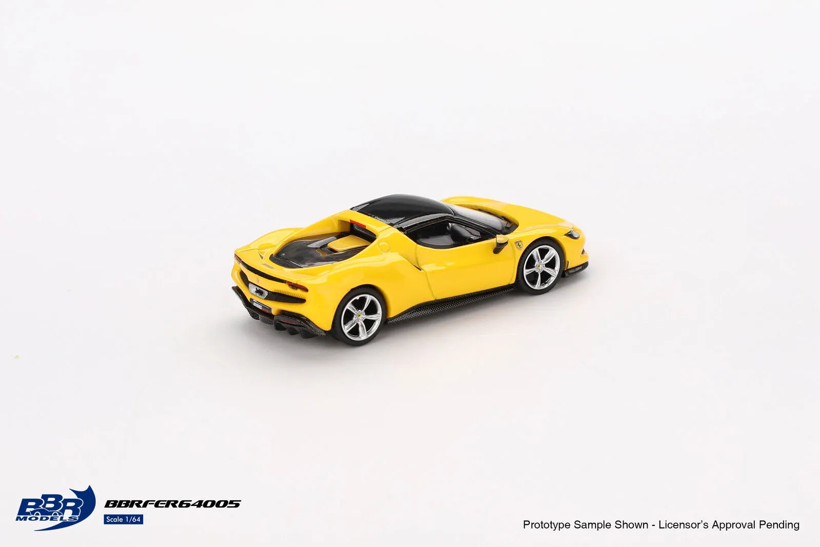 BBR 1/64 Ferrari 296 GTB Giallo Modena Diecast Model Car