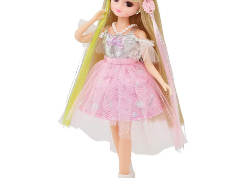 Load image into Gallery viewer, Takara Tomy Licca Hair Extensions Licca-chan Fav Pink Doll Set
