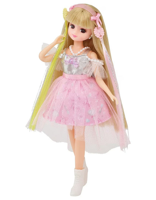 Load image into Gallery viewer, Takara Tomy Licca Hair Extensions Licca-chan Fav Pink Doll Set
