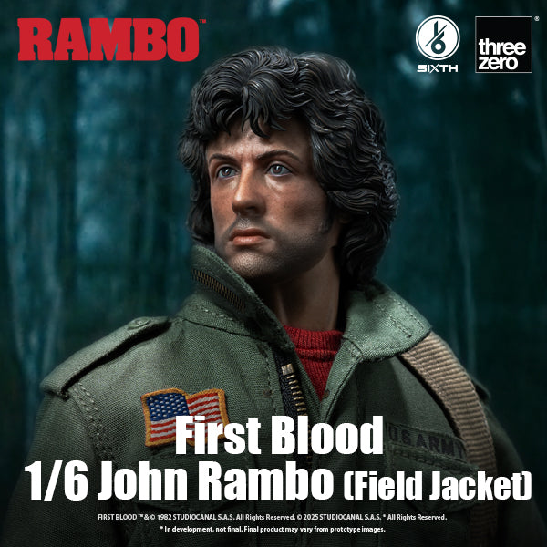 Threezero Rambo: First Blood 1/6 John Rambo (Field Jacket) Action Figure Set