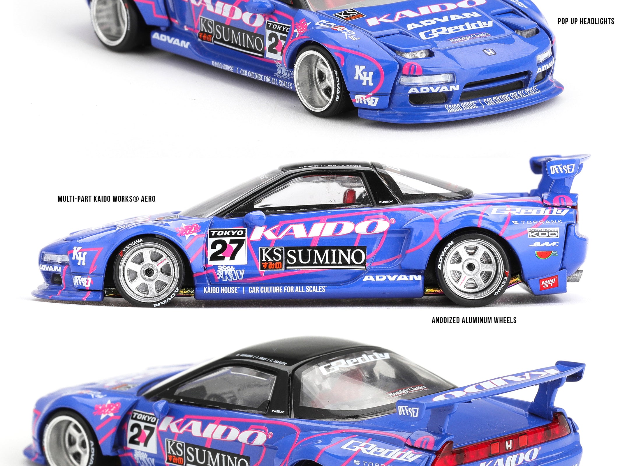 (Pre-order) Mini GT #322 Honda NSX Kaido House Nostalgic Classics Diecast Model
