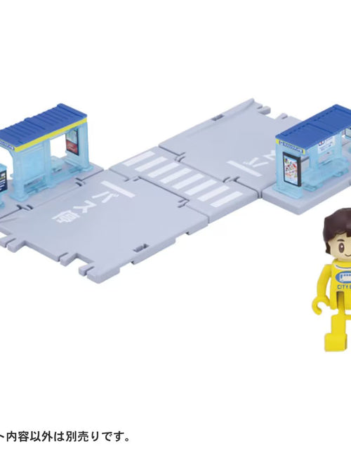 Load image into Gallery viewer, Takara Tomy Tomica Town World - Bus Stop With Passenger PlaySet
