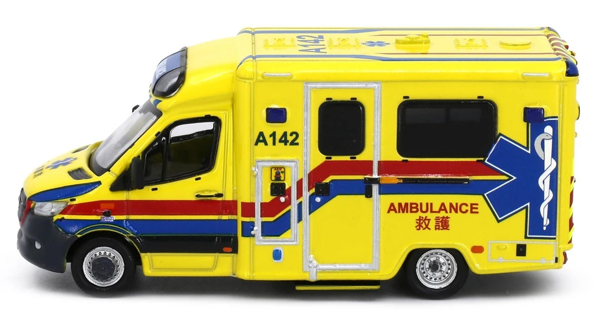 Tiny FSD 08 Die-cast Model Car - MERCEDES-BENZ Sprinter FL HKFSD Ambulance A142