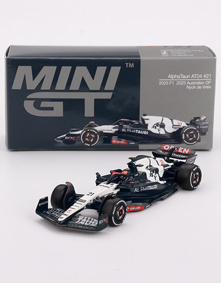 Mini GT #727 AlphaTauri AT04 #21 Nyck de Vries  2023 F1 2023 AU GP
