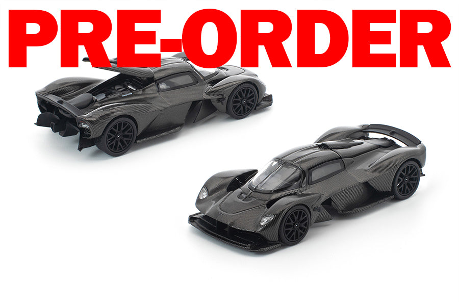 (Pre-order) POPRACE 1/64 ASTON MARTIN VALKYRIE CARBON EDITION Model Car