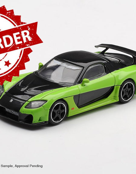 (Pre-order) MINI GT #1223 Mazda RX-7 VeilSide Fortune7 Green RHD Diecast Car