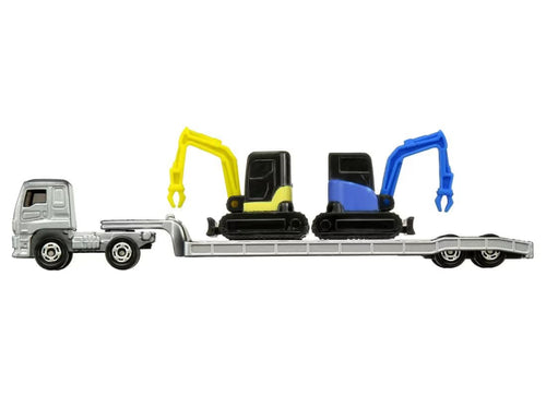 Load image into Gallery viewer, Takara Tomy Tomica No.142 Isuzu Giga Heavy Equipment Transport Vehicle
