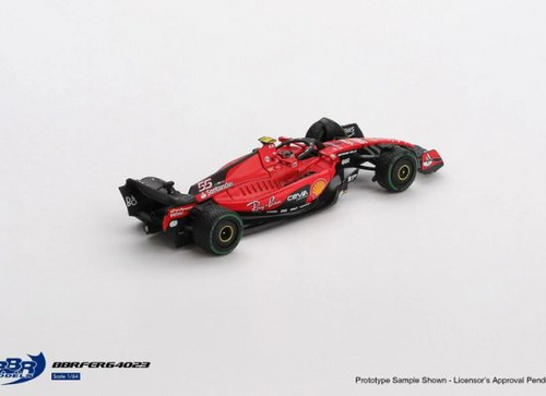 Load image into Gallery viewer, BBR 1/64  Ferrari SF23 #55 C. Sainz 2023 Monaco GP Model Car
