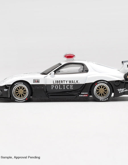(Pre-order) Mini GT #1231 MAZDA RX-7 LB-Super Silhouette Police Diecast Model