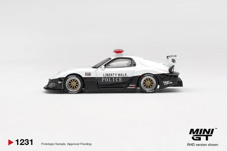 (Pre-order) Mini GT #1231 MAZDA RX-7 LB-Super Silhouette Police Diecast Model