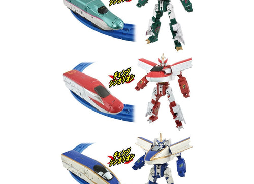 Load image into Gallery viewer, Takara Tomy Shinkansen Deformation Robot SHINKALIONCW SHINKALION SRG E5E6E7 Set
