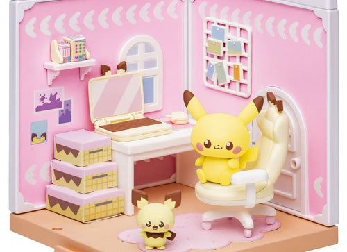 Load image into Gallery viewer, Takara Tomy Pokemon PokePiece House hobby Room Pichu &amp; Pikachu Set

