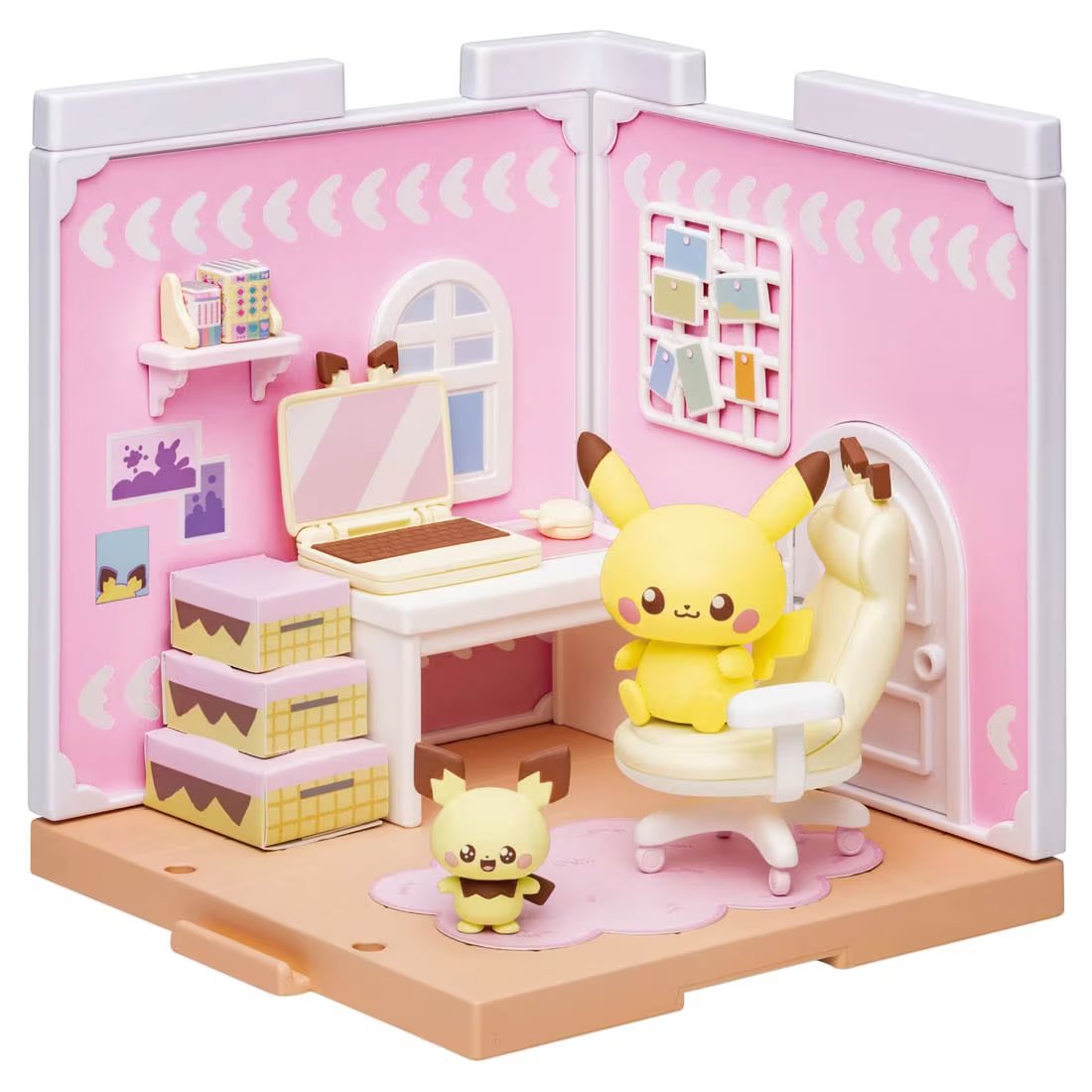 Takara Tomy Pokemon PokePiece House hobby Room Pichu & Pikachu Set