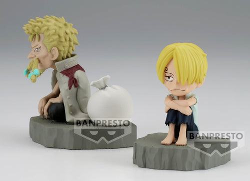 Load image into Gallery viewer, Banpresto One Piece wcf world collectable figure log stories sanji &amp; zeff set
