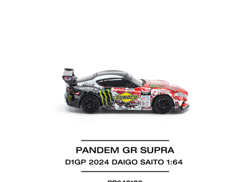 Load image into Gallery viewer, POPRACE 1/64 PANDEM GR SUPRA D1GP 2024 DAIGO SAITO Model Car
