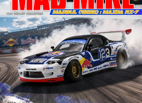 Load image into Gallery viewer, (Pre-order) INNO64 1/64 MAZDA RX-7 MAD MIKE "MADBUL Gen8" Diecast Model Car
