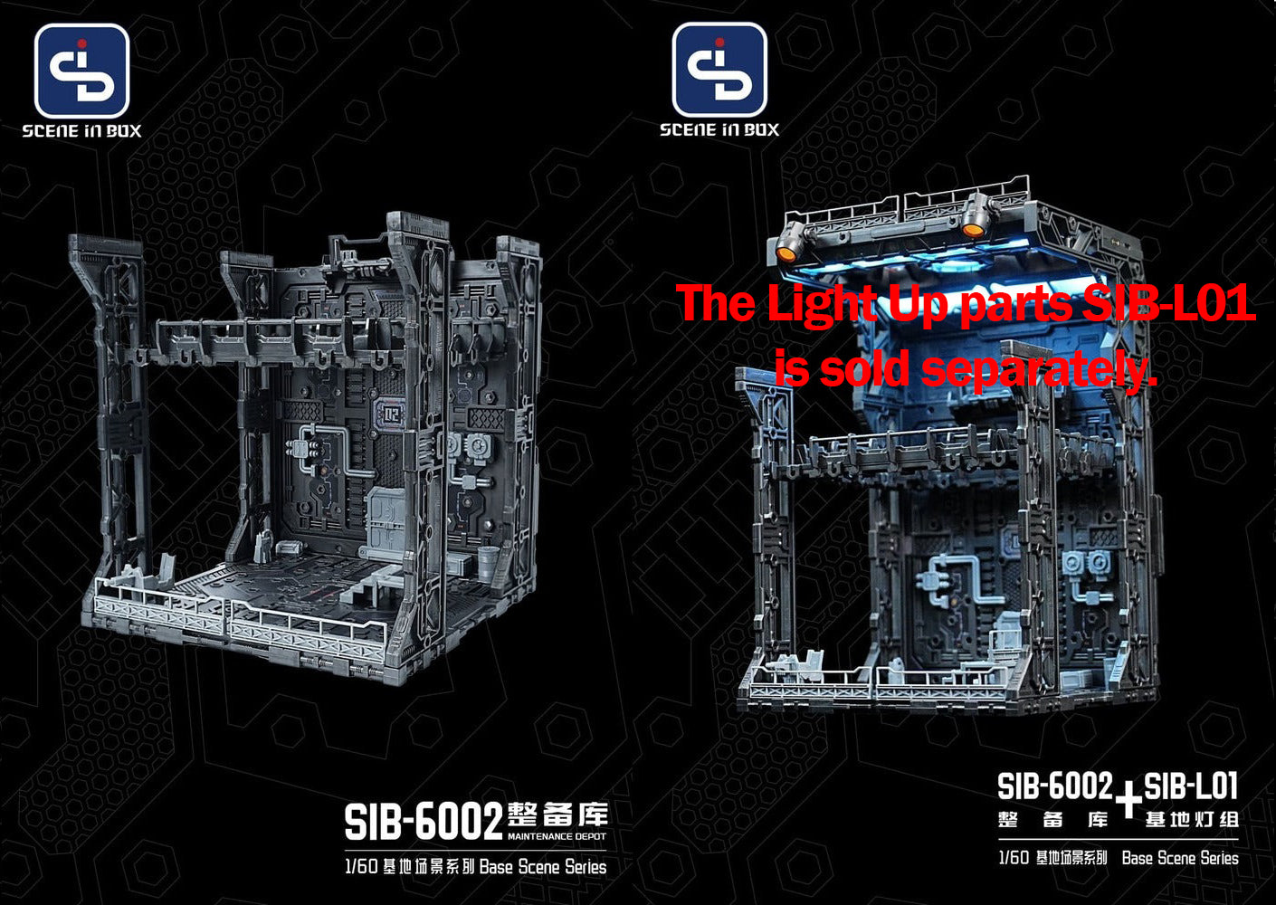 SCENE IN BOX SIB-6002 Preparation Hangar Diorama for Action Figures