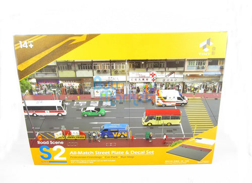 Load image into Gallery viewer, TINY Hong Kong City 1/43 S2 Road Scene All-Match Street Plate &amp; Decal Set
