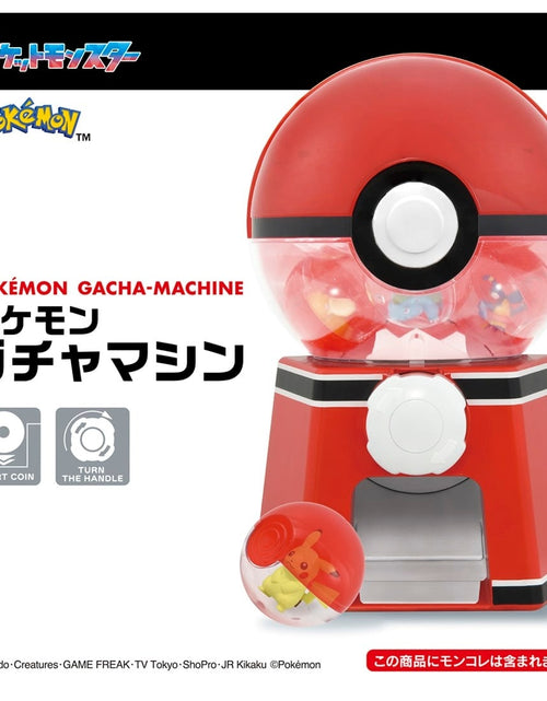 Load image into Gallery viewer, Takara Tomy Pokemon Capsule toy machine with 6 capsules and mini figures
