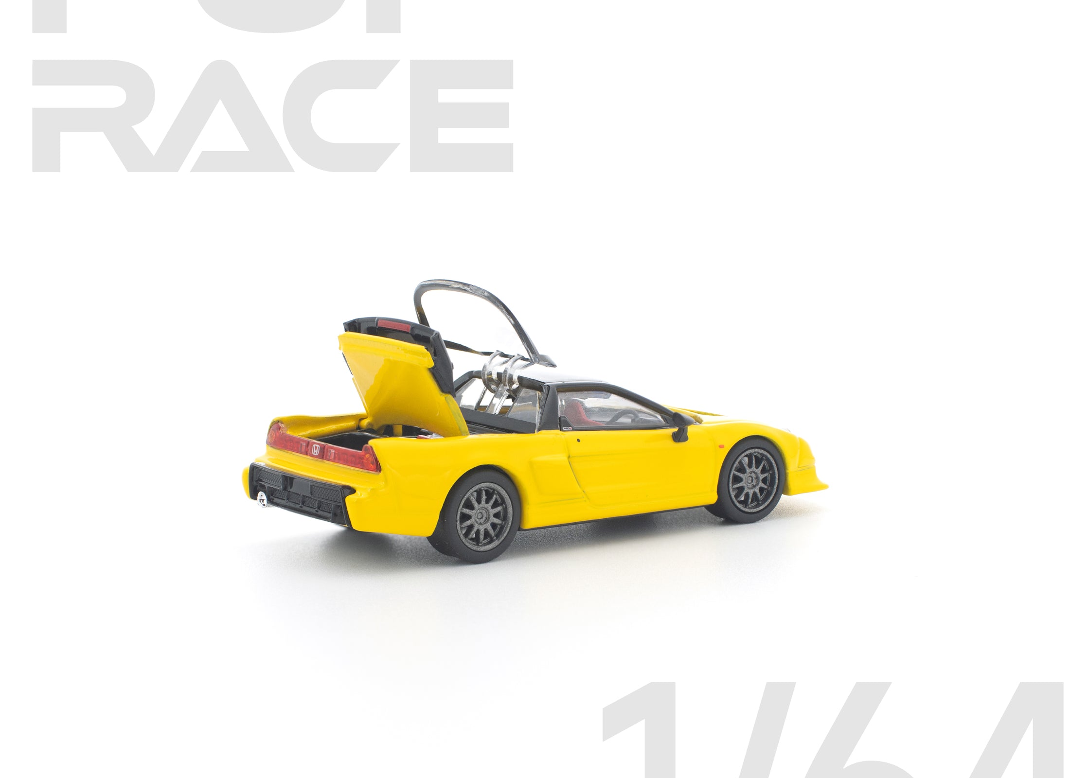 (Pre-order) POPRACE 1/64 HONDA NSX-R YELLOW Diecast Model Car