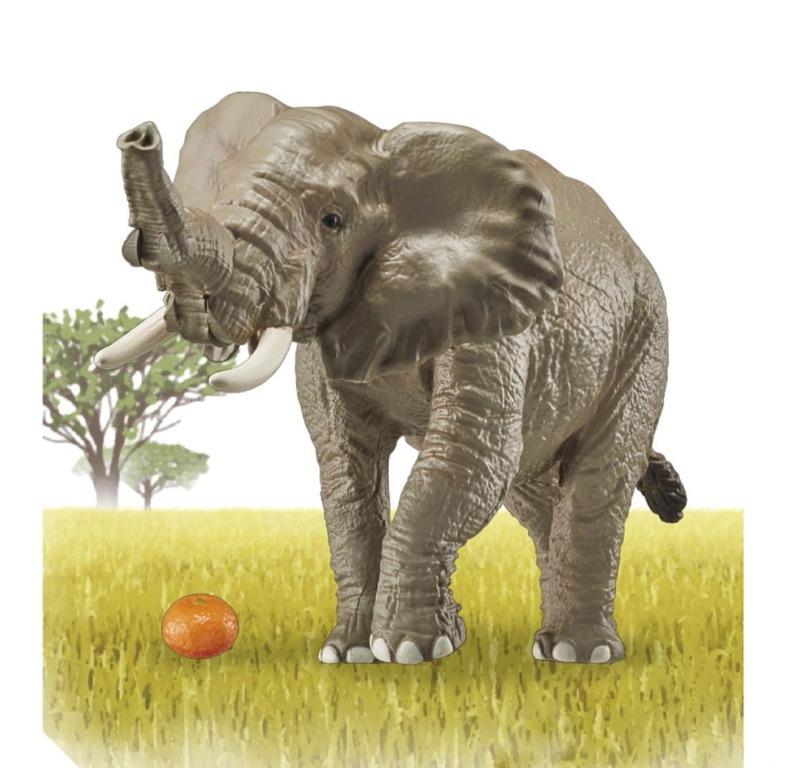 Takara Tomy ANIA AS - 02 African Elephant (w/orange) animal Action Figure