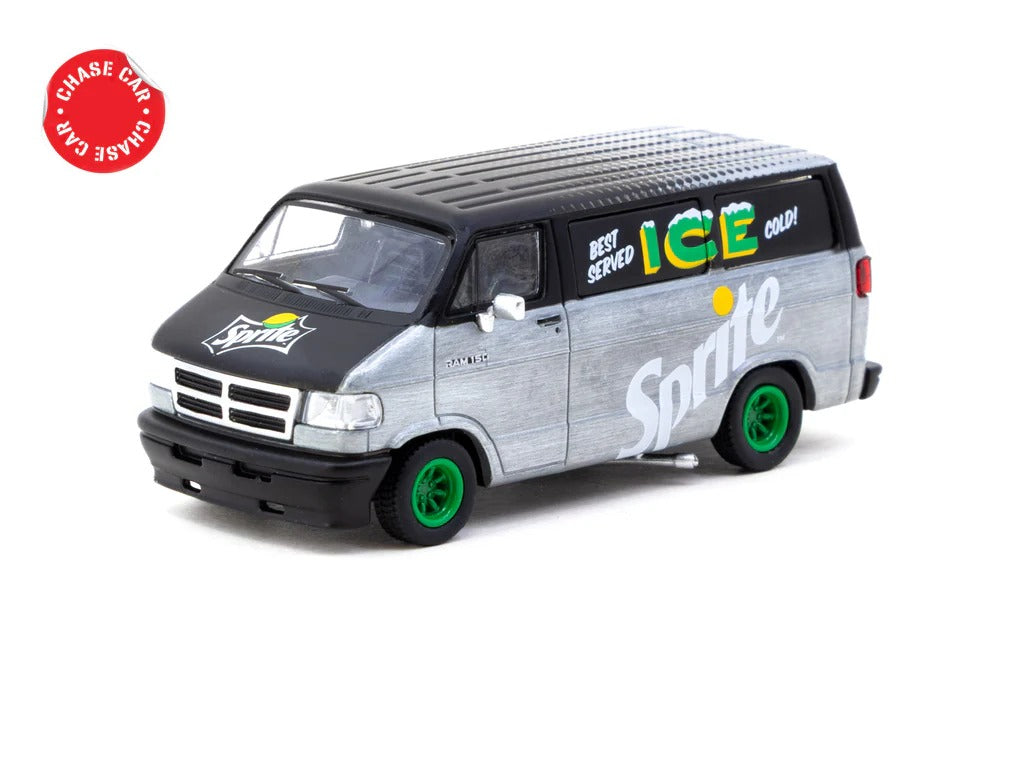 (CHASE VER.) Tarmac Works 1/64 Dodge Van Sprite Delivery Van Model car