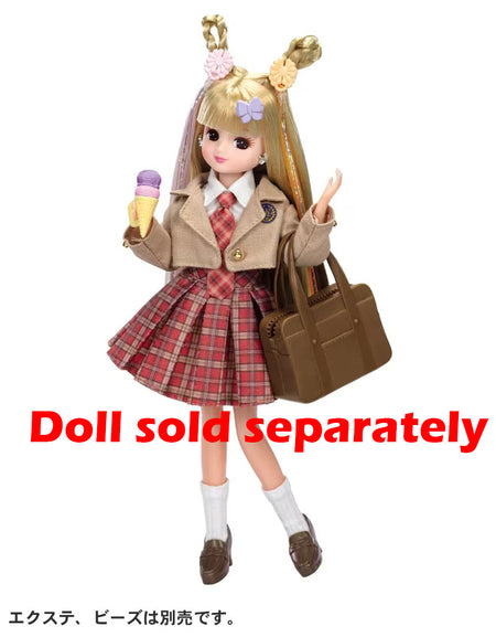 Takara Tomy Clothes Licca Hair Extensions Licca-chan Dress Set After School