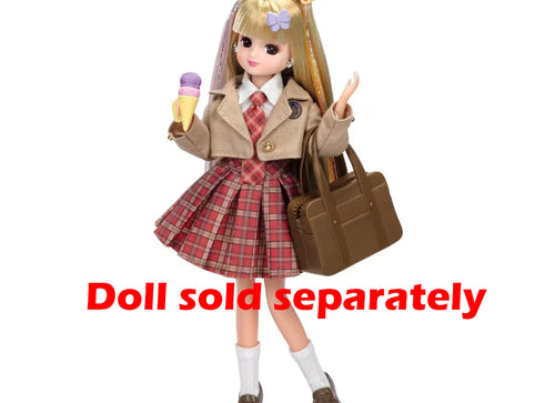 Load image into Gallery viewer, Takara Tomy Clothes Licca Hair Extensions Licca-chan Dress Set After School
