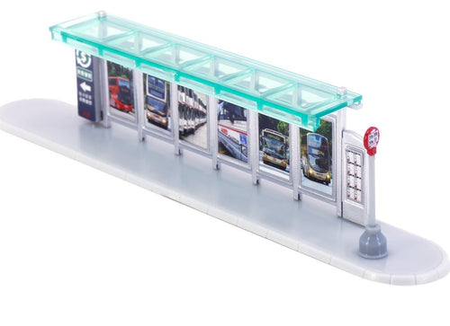 Load image into Gallery viewer, Tiny 1/110 Dioramas Bus Stop Shelter- KMB (Blind Box) (set of 12)
