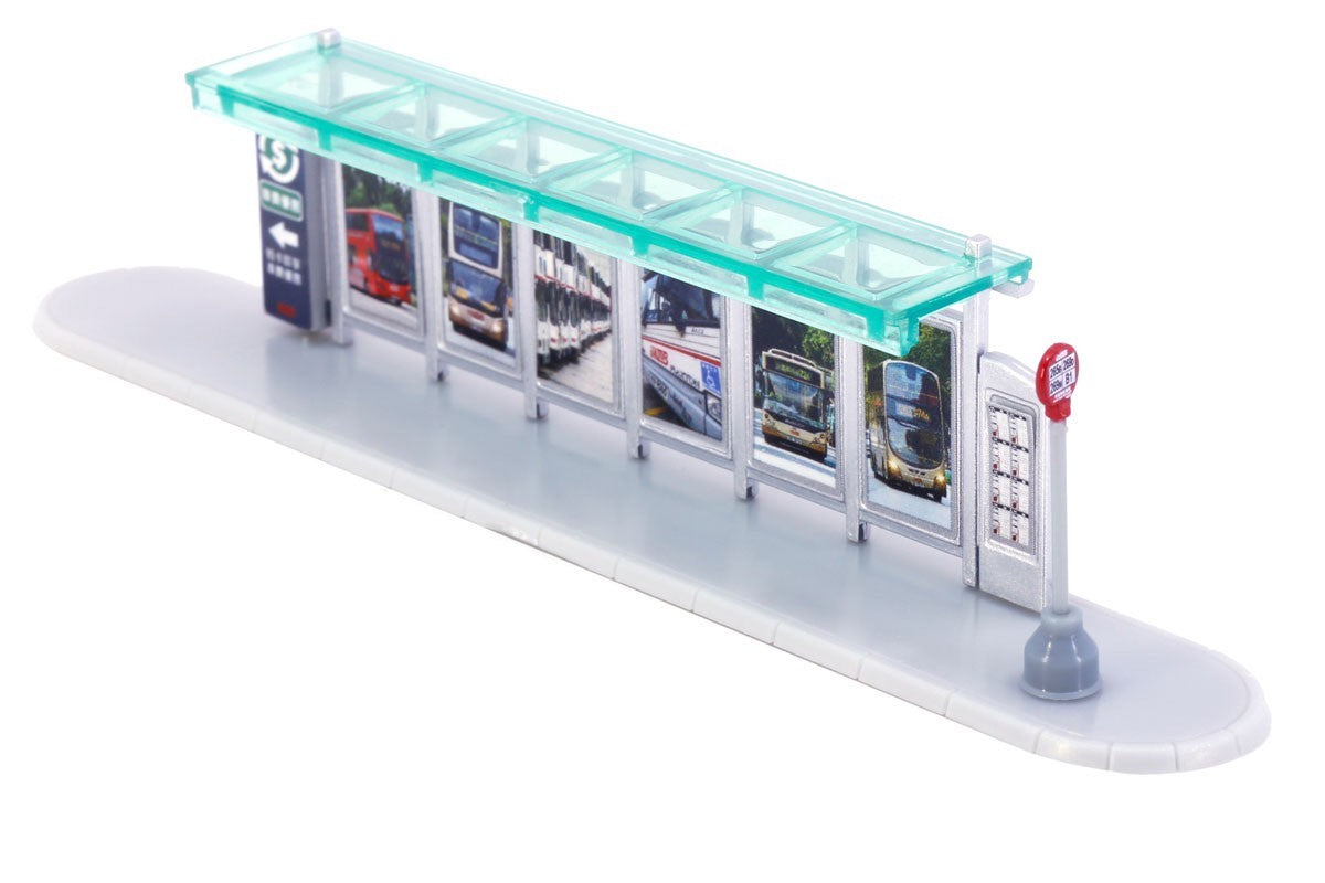 Tiny 1/110 Dioramas Bus Stop Shelter- KMB (Blind Box) (set of 12)