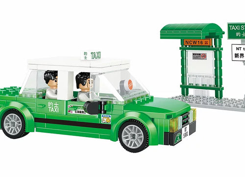 Load image into Gallery viewer, Royal Toys Building Blocks Bricks RT04: Hong Kong Green Taxi (238 Pcs/Pzs)
