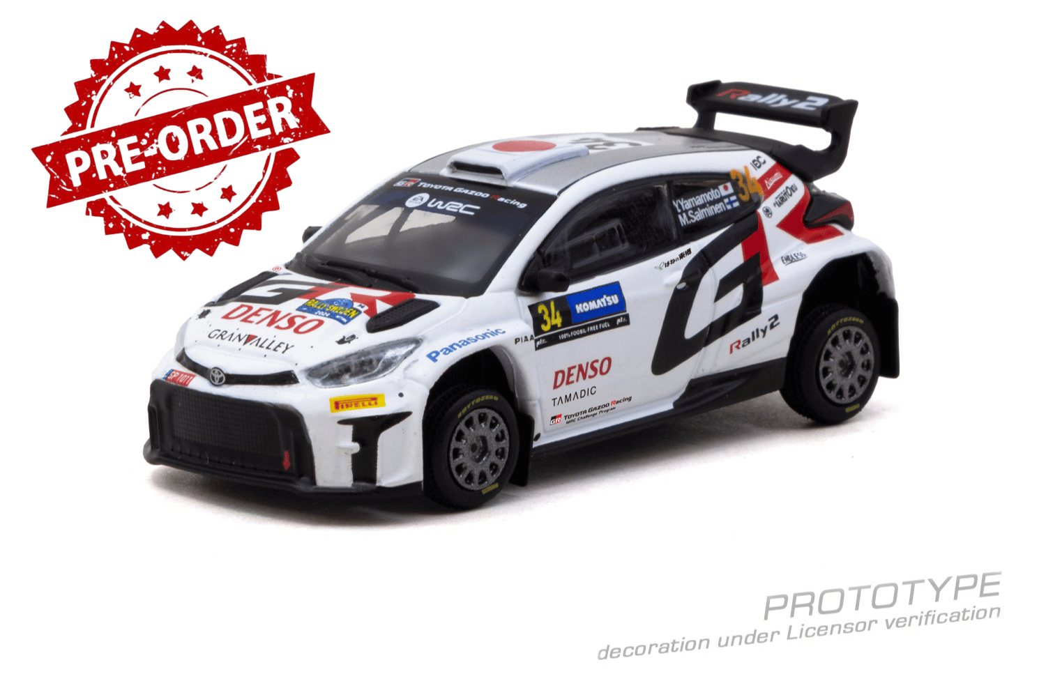 (Pre-order) Tarmac  Works Toyota GR Yaris Rally2 Sweden Yamamoto / Salminen